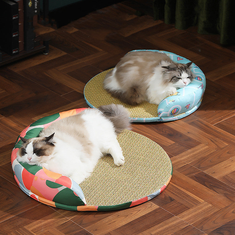 Elevate Your Pet's Comfort with Our Weaving Rattan Pillow Pet Bed