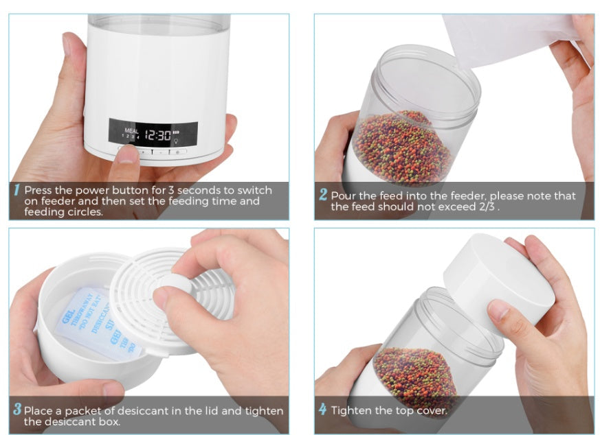 Transform Your Fish Care Routine with the Aquarium Fish Tank Automatic Feeder