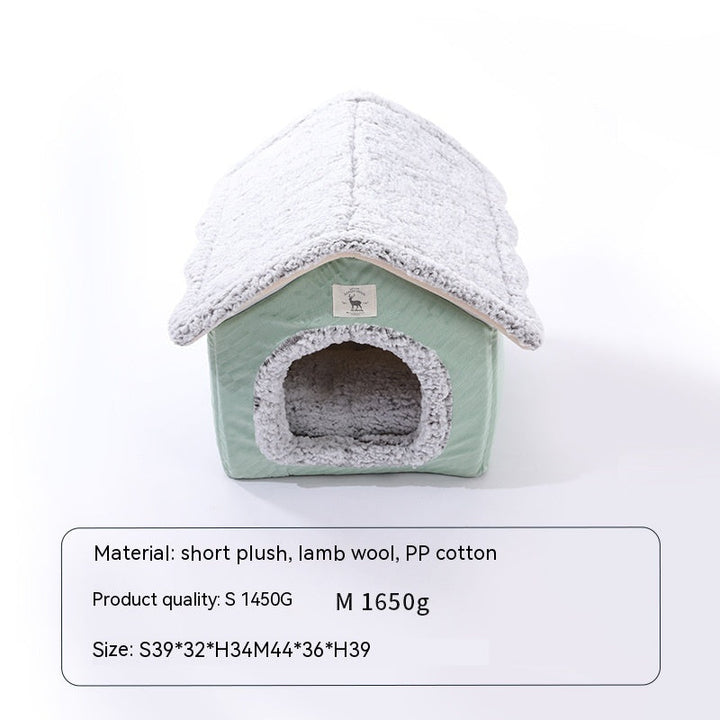 Self-heating Thermal Pet Bed Closed