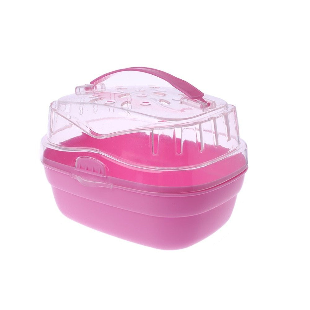 Transparent hamster cage