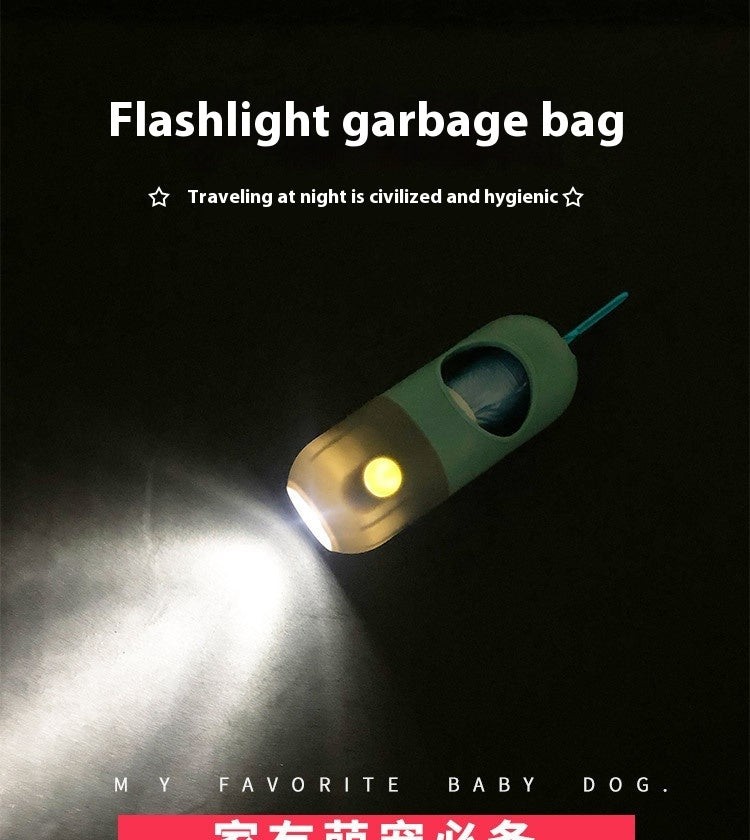 LED Pet Waste Bag Dispenser Pet Clean Accessories