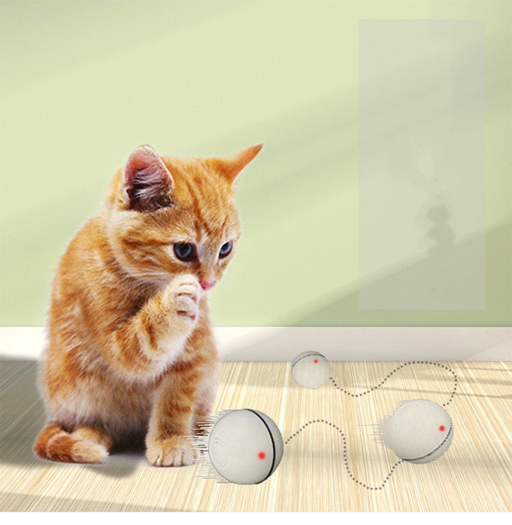 Electric Smart LED Laser USB Rolling Cat Ball Toy