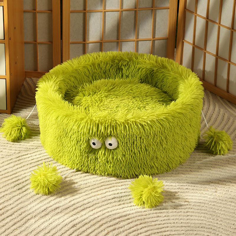 Winter Warm Small Monster Pet Bed