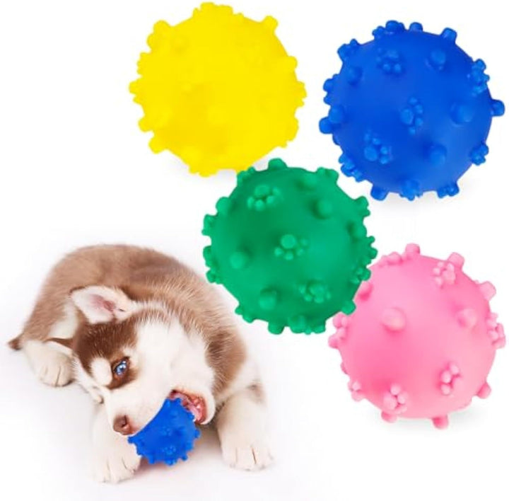 Dog Bright Color Spike Balls Chew Toys