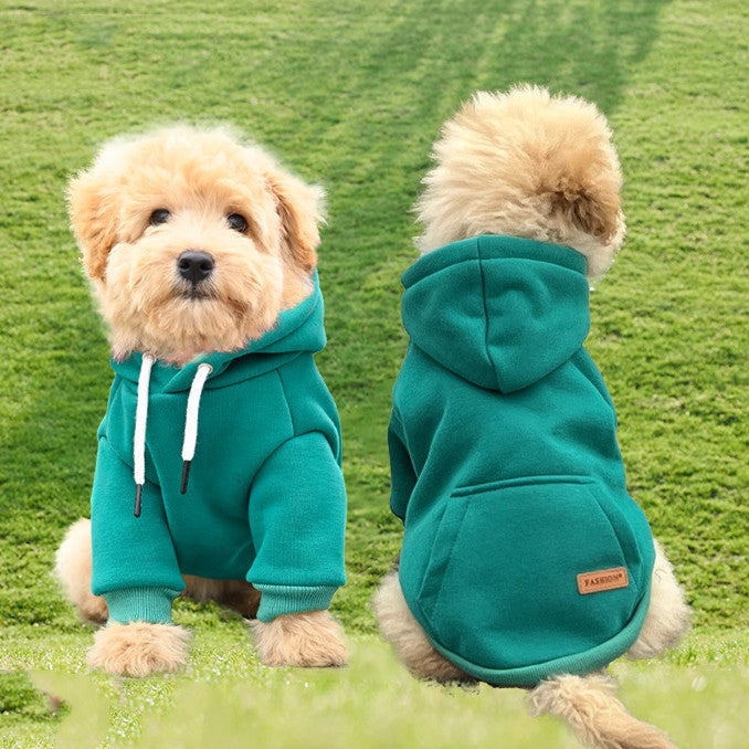Pet Fashion Simple Hooded Sweater