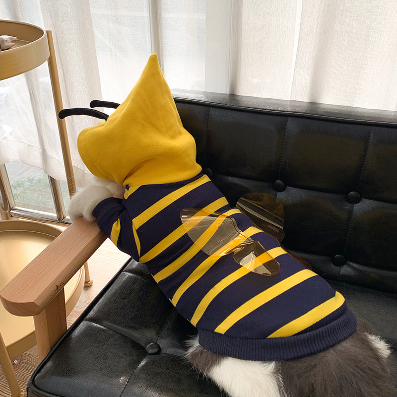 Winter Warm Pet Bee Costume Jacket