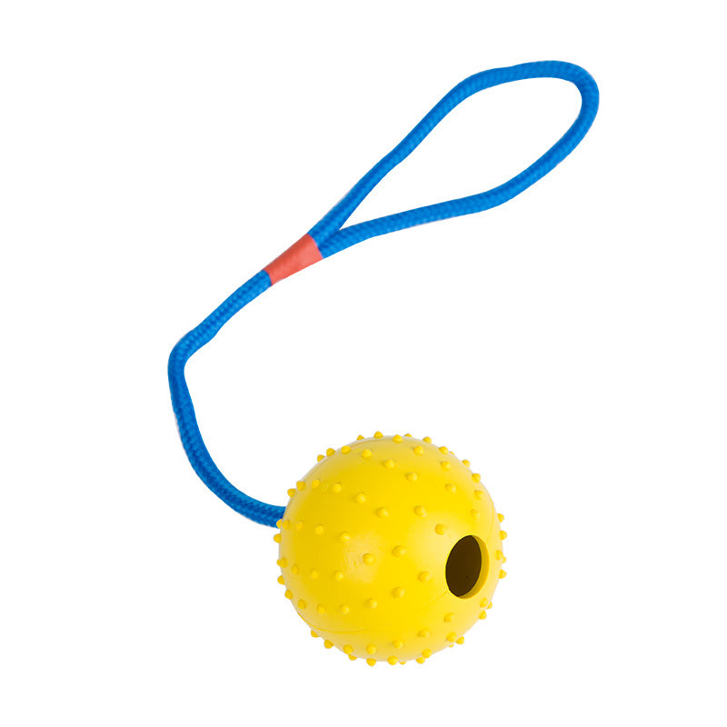 Pet Dog Training Ball With Rope Rubber Toy