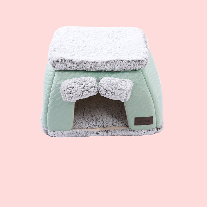 Self-heating Thermal Pet Bed Closed