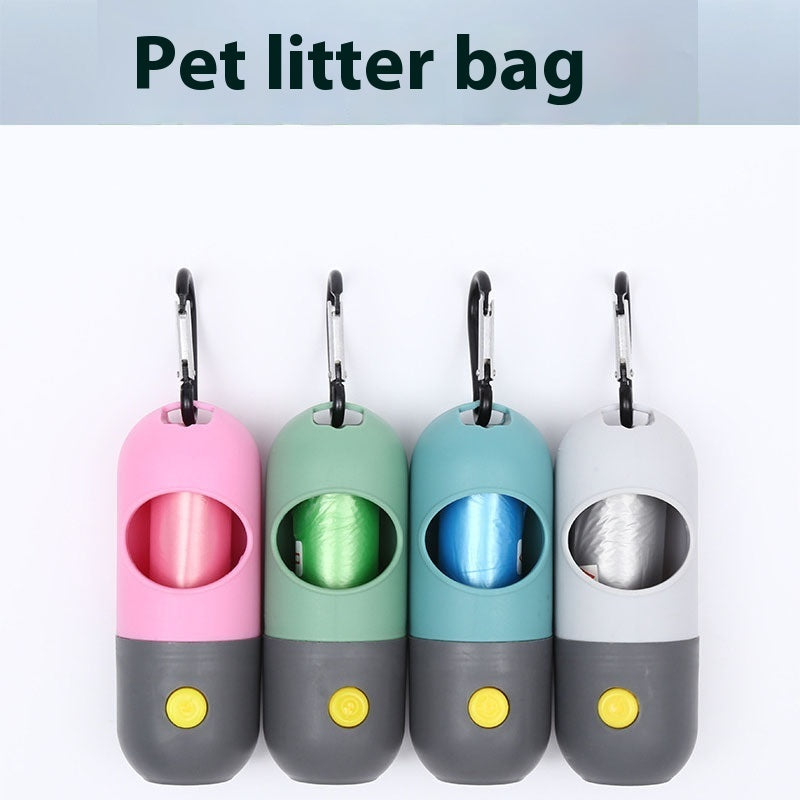 LED Pet Waste Bag Dispenser Pet Clean Accessories