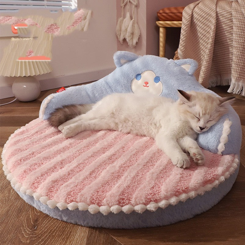 Winter Pet Cat Sleeping Bed