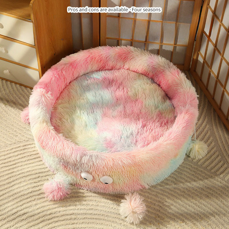 Winter Warm Small Monster Pet Bed