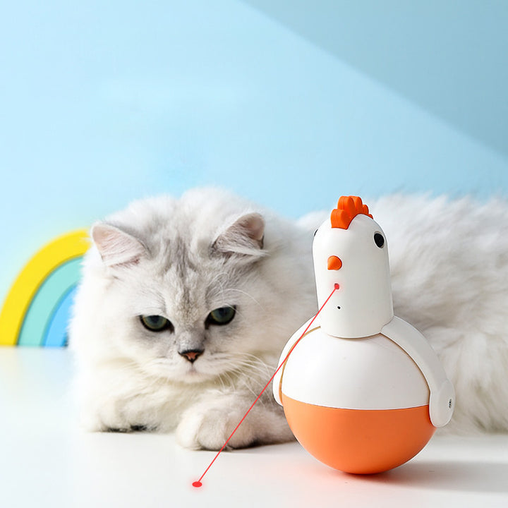 Electric Chicken Glass Laser Sound Cat Toy