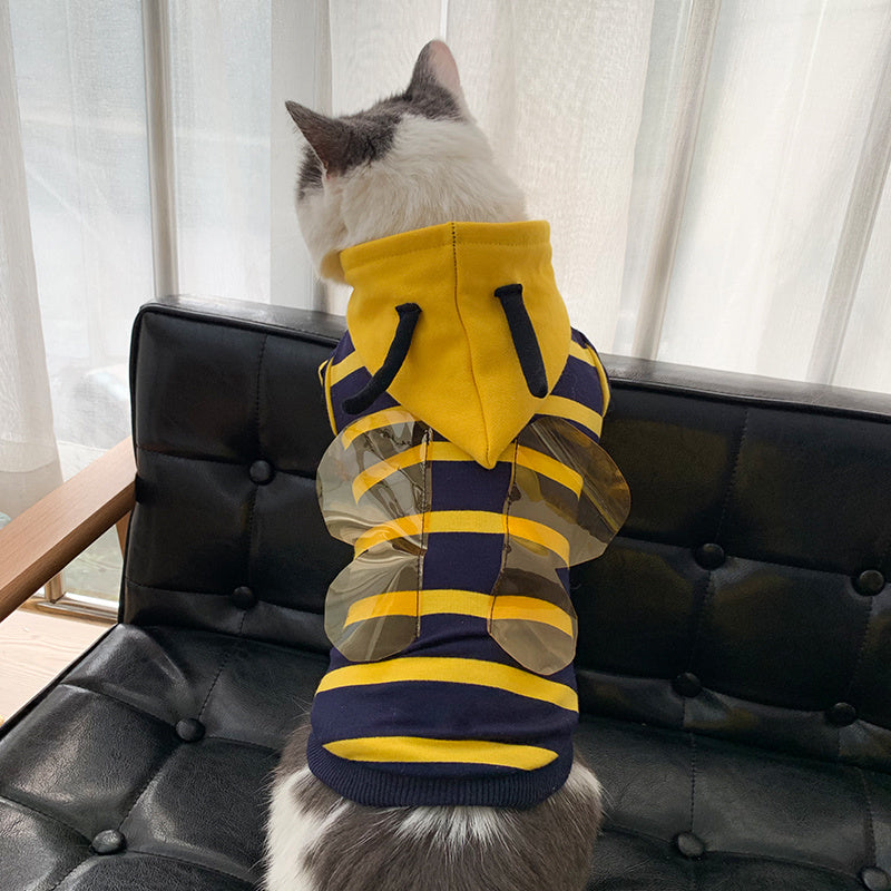 Winter Warm Pet Bee Costume Jacket