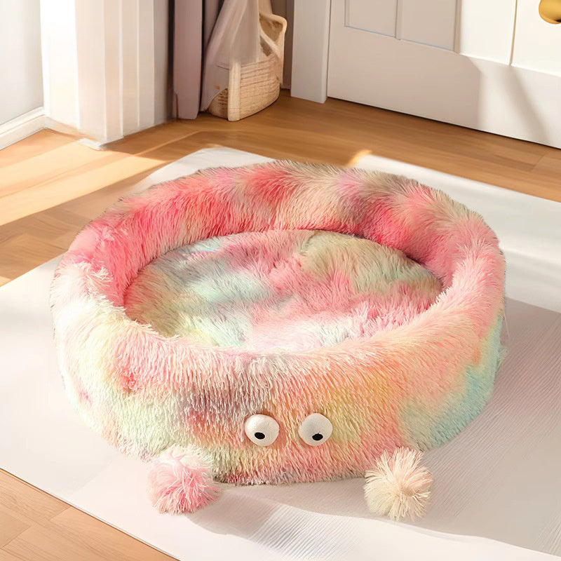 Winter Warm Small Monster Pet Bed