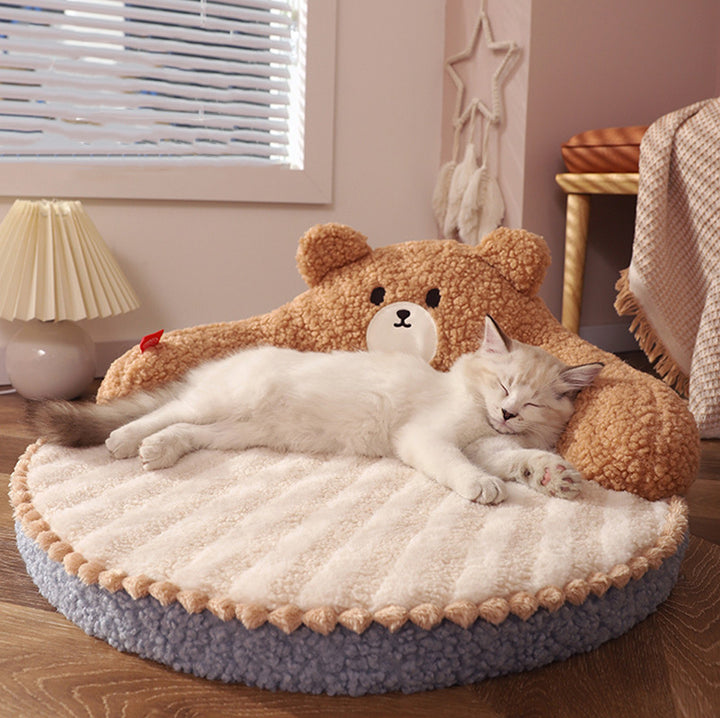 Winter Pet Cat Sleeping Bed