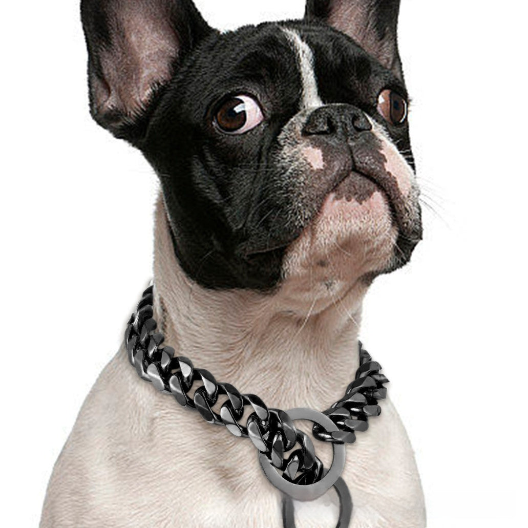 Titanium Steel Pet 15mm Gold Dog Leash