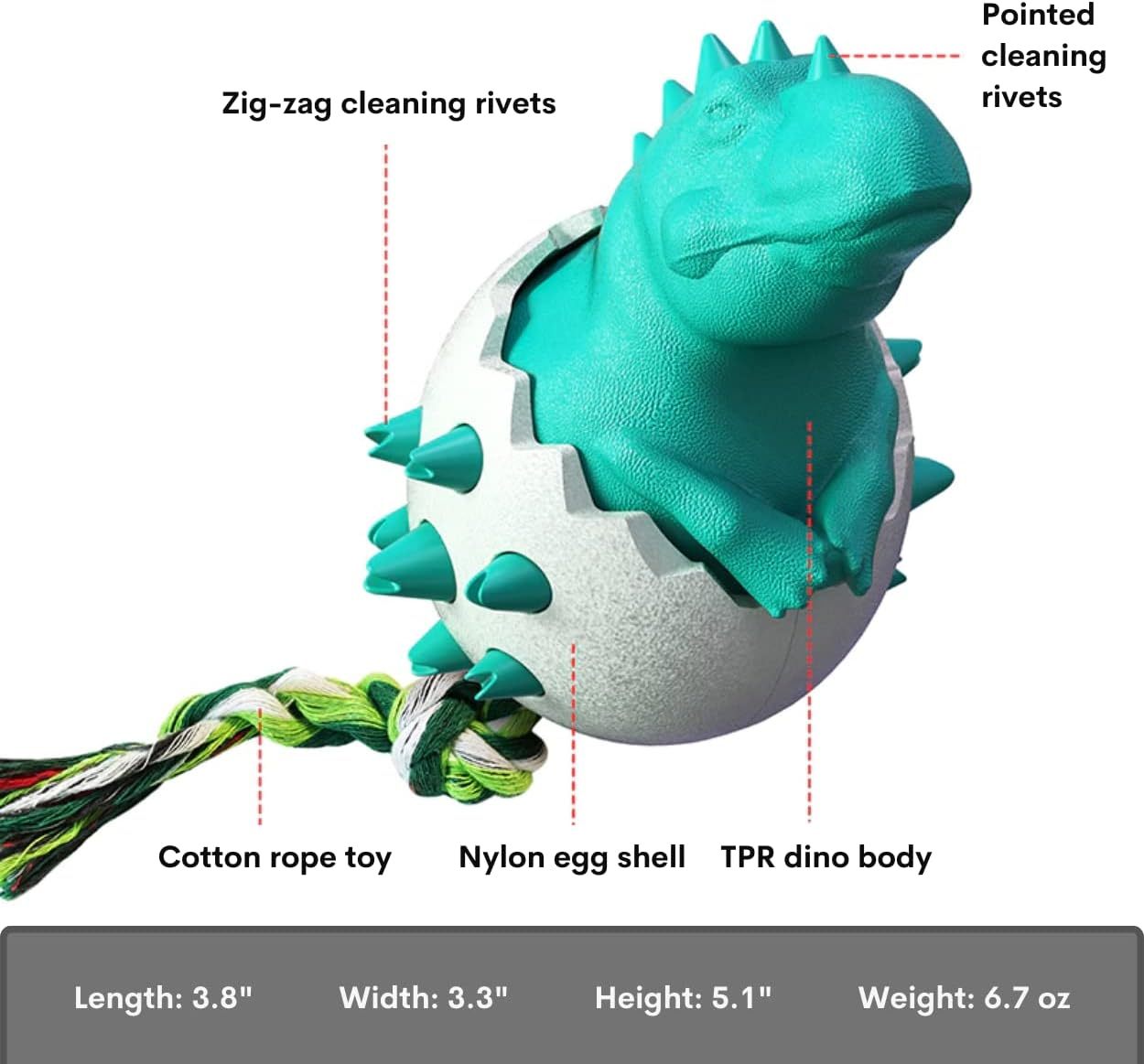 Dog Teething Rubber Chew Toy