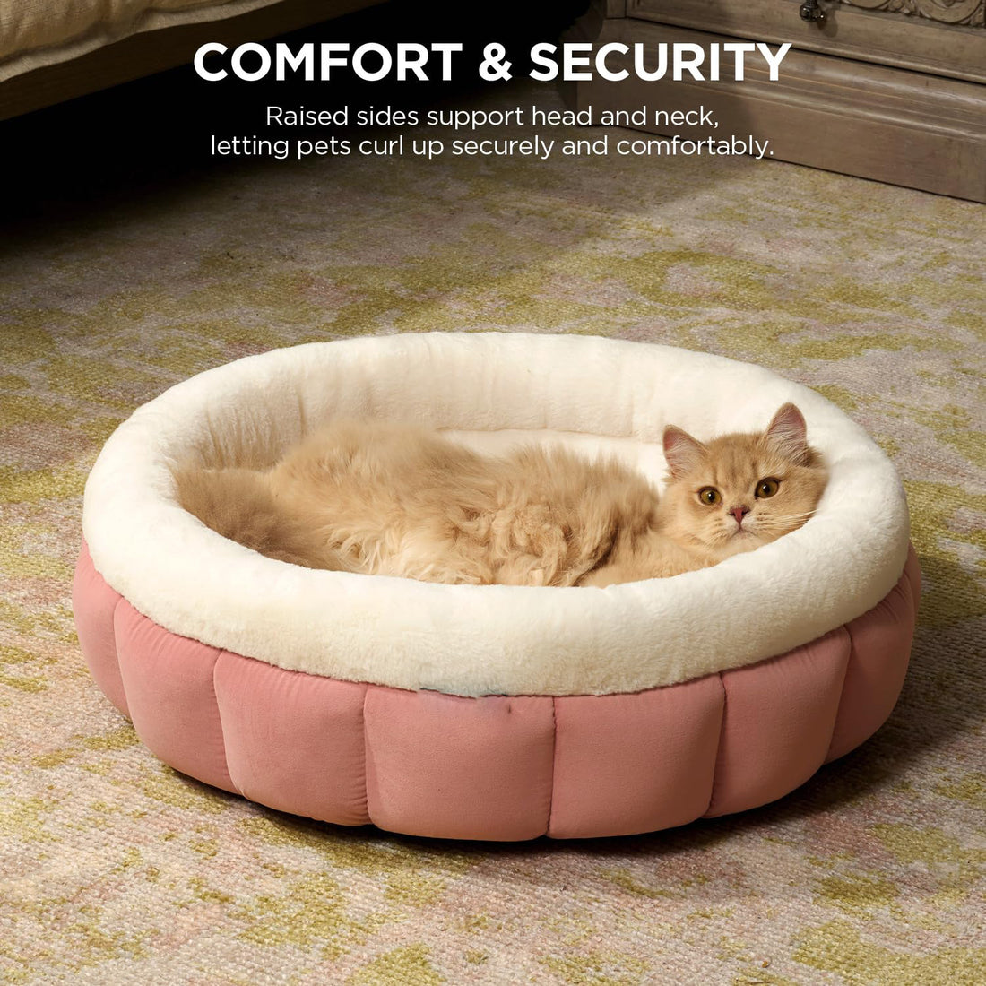 Round Washable Pet Bed