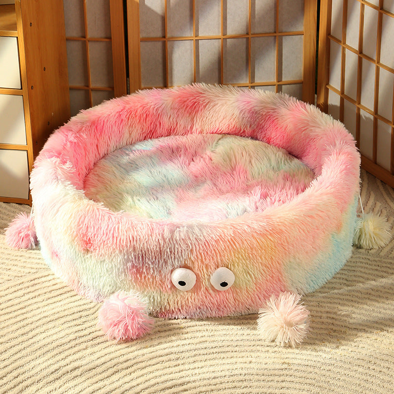 Winter Warm Small Monster Pet Bed