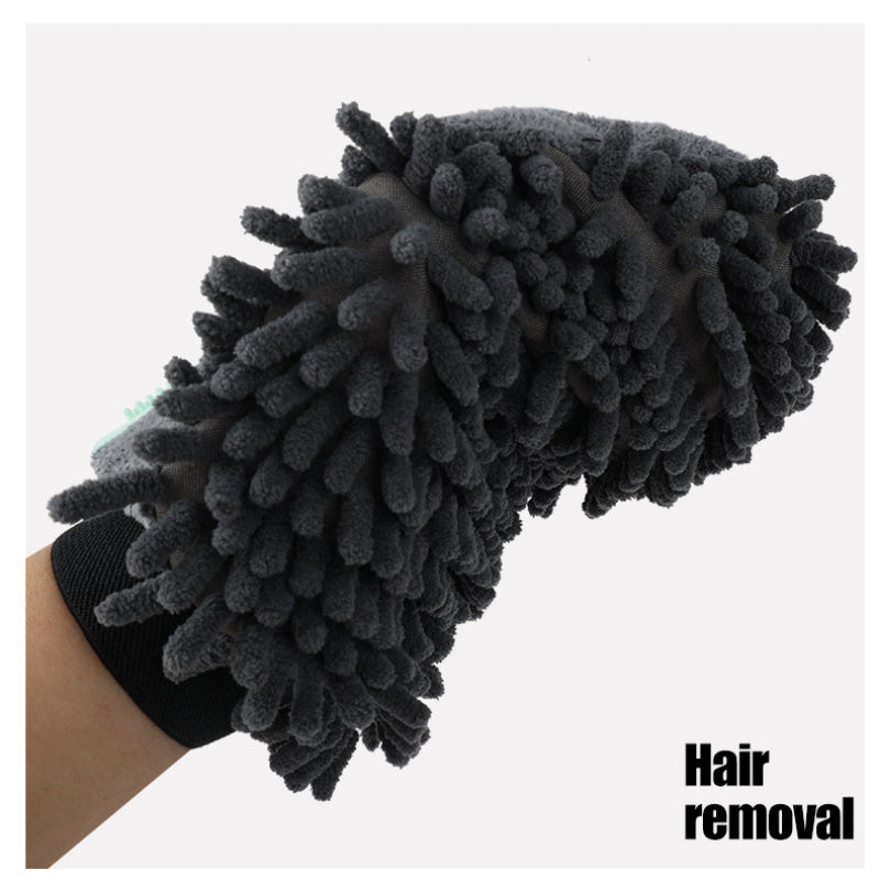 Pet Bathing Brush 2-in-1 Grooming Gloves