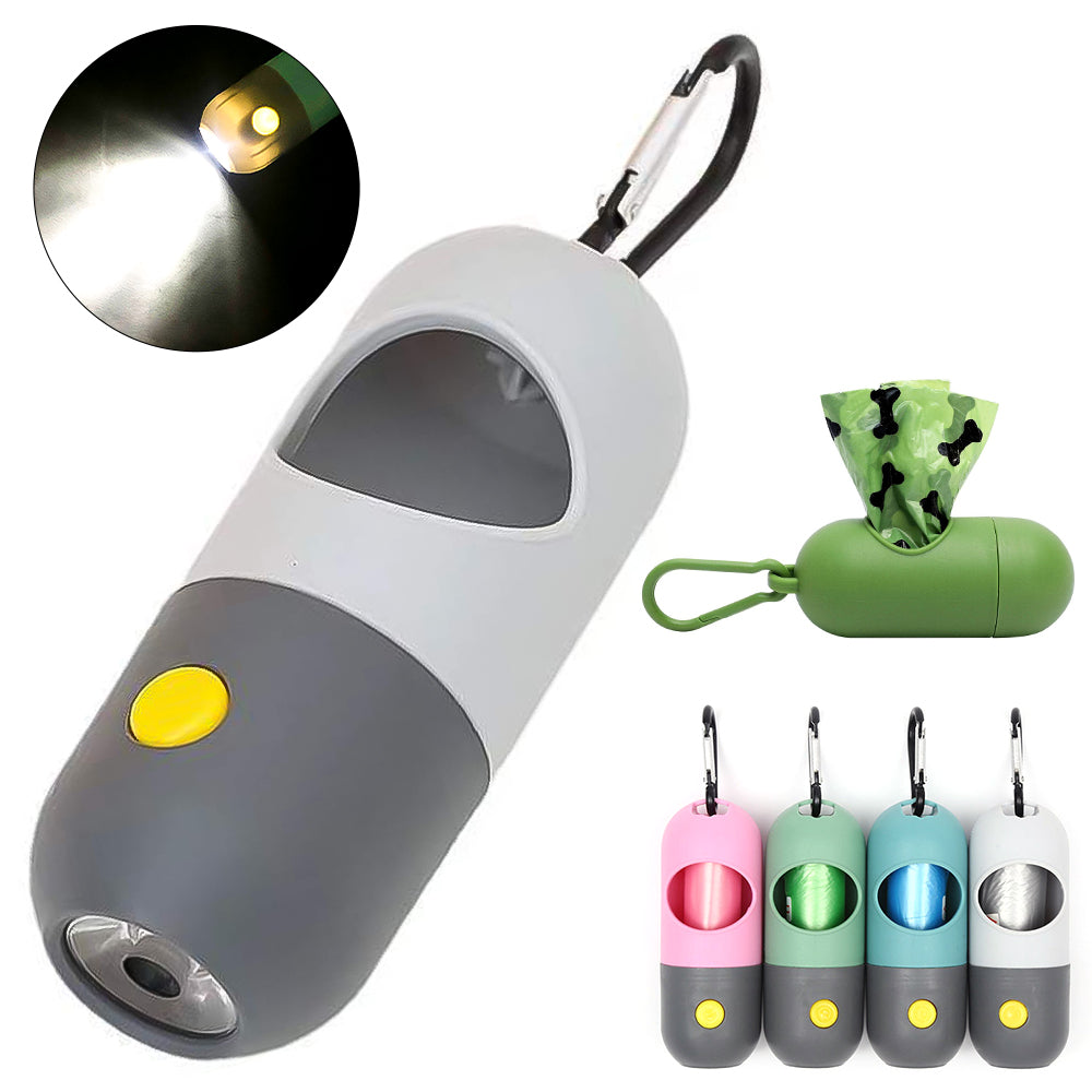 LED Pet Waste Bag Dispenser Pet Clean Accessories