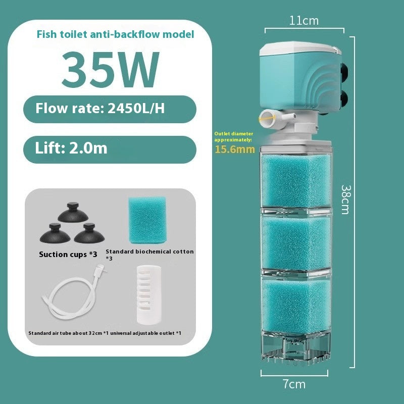 Aerating Fish Tank Built-in Filter