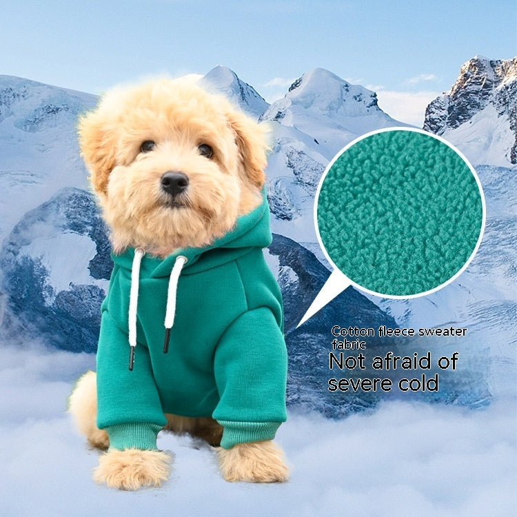 Pet Fashion Simple Hooded Sweater